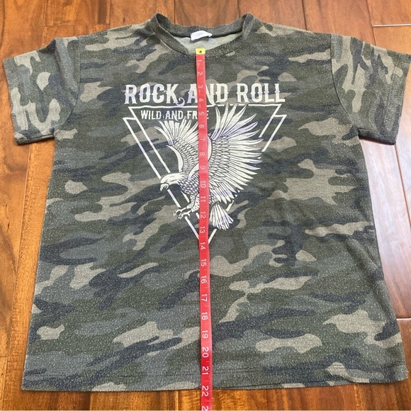 12PM Rock and Roll Camo Tee. Size Small. - Picture 7 of 7